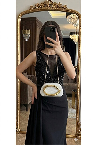 Gogoey Nouă geantă de seară la modă, de culoare aurie, elegantă, pentru nuntă...