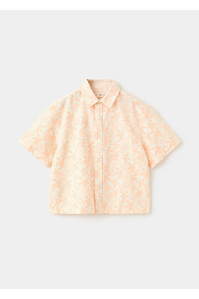 MANGO Kids Palmiye desenli gömlek