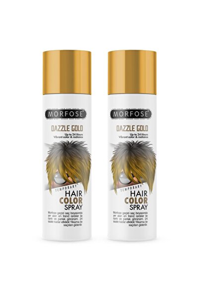 Morfose Mech 24 Saate Kadar Etkili Altın Renkli Saç Spreyi Dazzle Gold 150 ml...