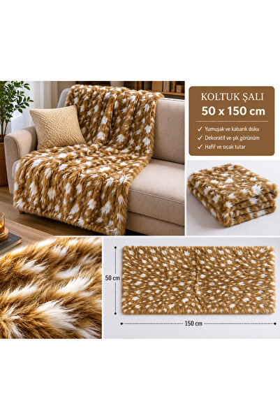 PLUSH STUDIO ISTANBUL Beyaz Desenli Oval İthal Peluş Kumaş 50x150 cm Sınırlı ...