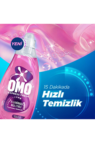 Omo Express Fresh Capcanlı Renkler Renkli ve Siyahlar Sıvı Çamaşır Deterjanı 1480 ml x2