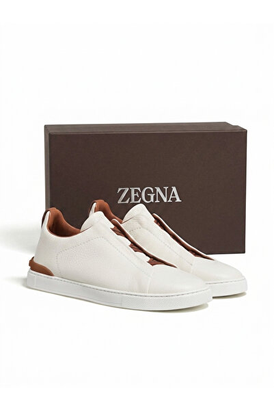 NEW حذاء رياضي رجالي من ZEGNA بثلاثة خطوط خياطة