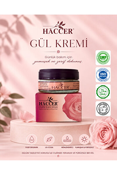 Haccer Gül Kremi Günlük Bakım 45ml