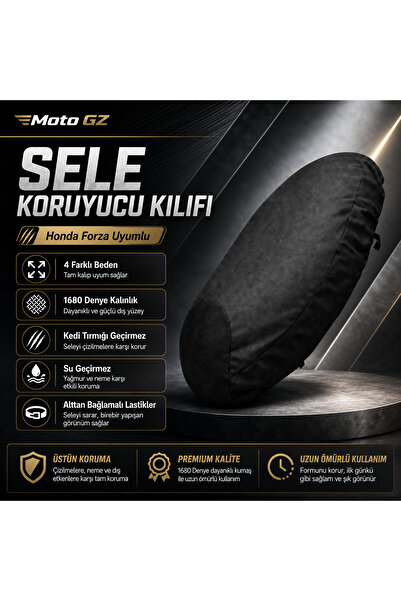 MOTO GZ Forza Motorcycle Saddle Protective Cover |   Waterproof, 1680 Denier ...