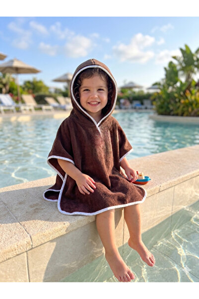 PAMUK HANIM Cotton Soft Poncho for Girls and Boys, Sea, Beach, Pool, Bath Hoo...