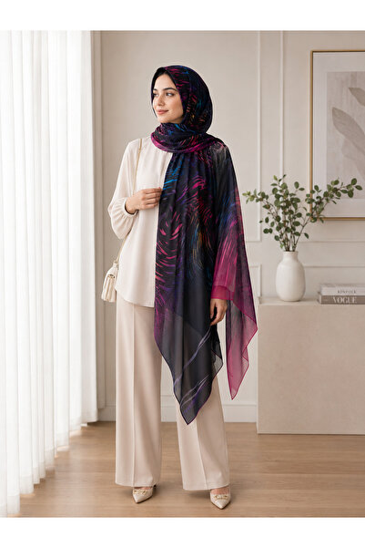4seasons scarf Crepe Chiffon Veil