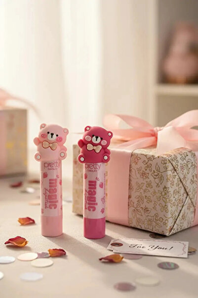 Pretty Beauty Pretty Ayıcık Figürlü Magic Lipstick Ruj – Renk Değiştiren Sihi...