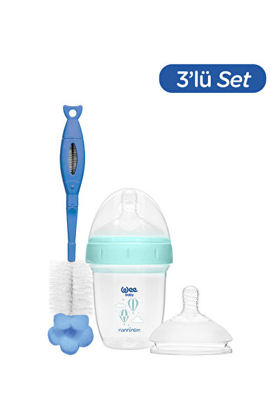 Wee Baby Nanninom Antikolik Geniş Ağızlı Biberon 150 ml (No:2 Biberon Emziği ...