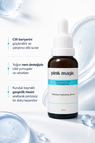 pink magic Intensive Moisturizing Hyaluronic Acid Serum - Brightening & Plumping