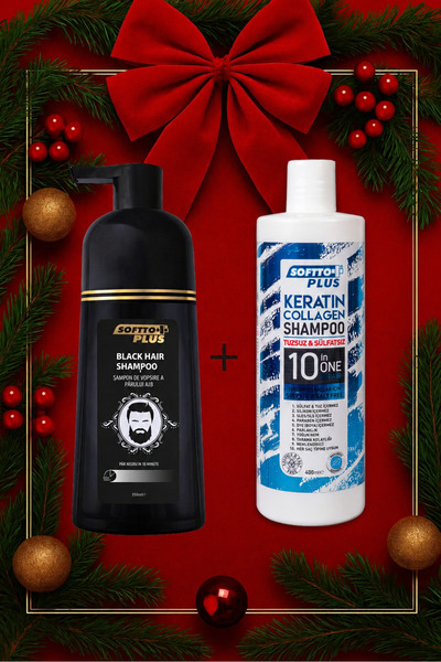 Softto Plus Șampon pentru păr negru și șampon special pentru protecția culori...