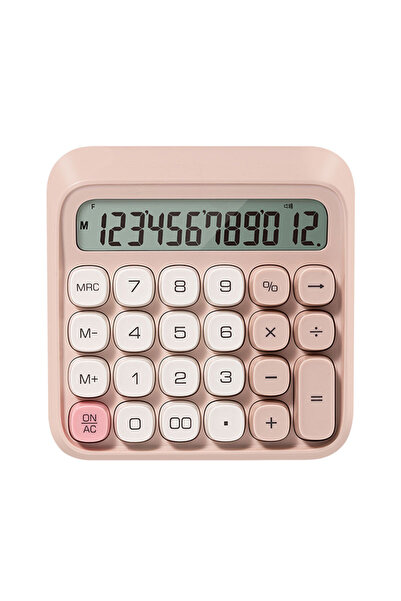 Deli CALCULATOR RETRO CU 12 CIFRE M36 ROZ