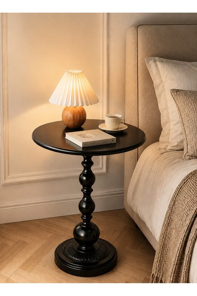 Generic Vintage Wrought Iron Side Table End Table for Living Room Bedroom Balcony Bedside Table