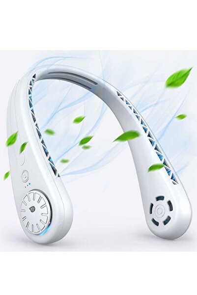 Arabest Portable Wearable Neck Fan,3 Speed,USB Rechargeable,1800mAh Battery