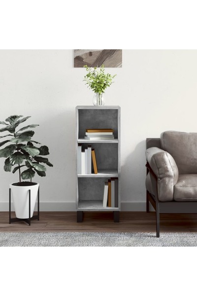 Concept Servantă, gri beton, 34,5x32,5x90 cm, lemn prelucrat