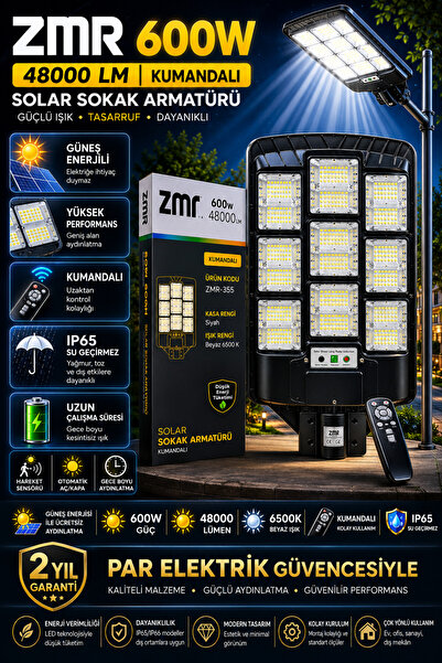 ZMR 600 W SOLAR SOKAK ARMATÜRÜ