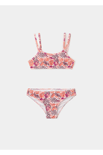 MANGO Kids Çiçek desenli bikini