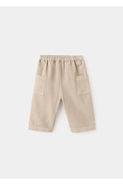 MANGO Baby Wideleg fitilli kadife pantolon