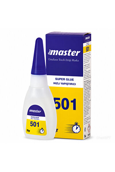 Master 501 Japon Hızlı Güçlü Yapıştırıcı 20gr