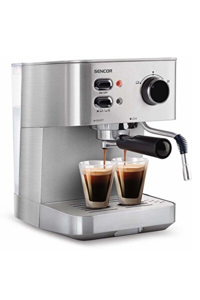 Sencor Espressor 15 bar, capacitate 1,5 l, argintiu
