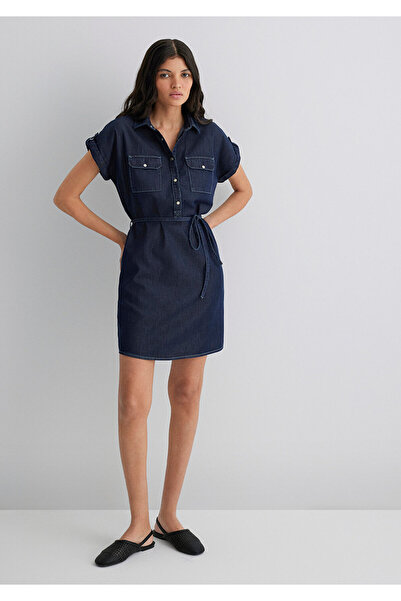 Mavi Barbara Gold Klasik Rinse Jean Elbise 130548-28636