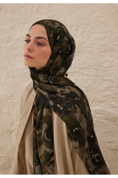 Freshscarfs Hope Desen Rami Şal Haki