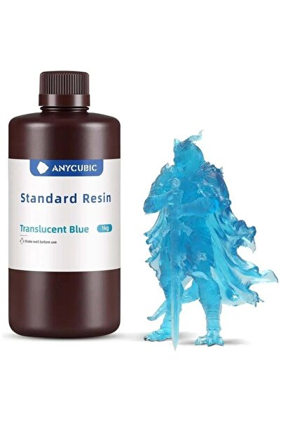 Anycubic Yarı Saydam Mavi Reçine 1 KG - SLA