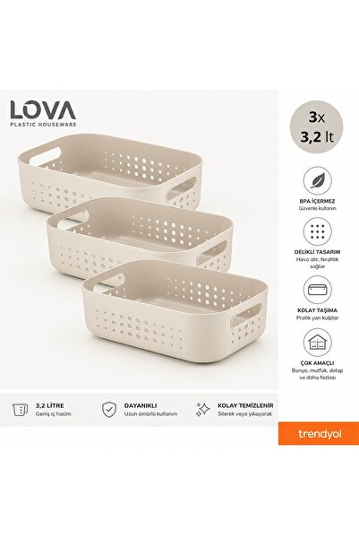 Lova Bubble Kapaksız Çok Amaçlı Organizer Düzenleyici (3 Adet)