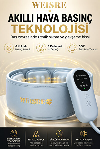 Weisre Şarjlı Kafa Masaj Aleti Şarjlı Titreşimli Saç Derisi Masaj Cihazı Stre...