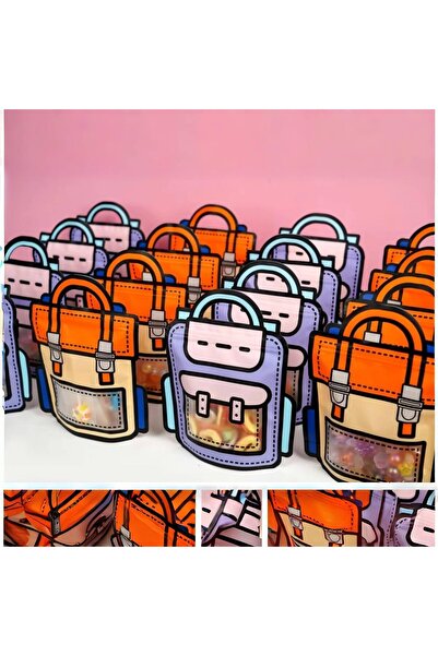 Arabest Trendybag Orange&Purple Top-handle Party Goodie bags, Grip n’ Seal 20...
