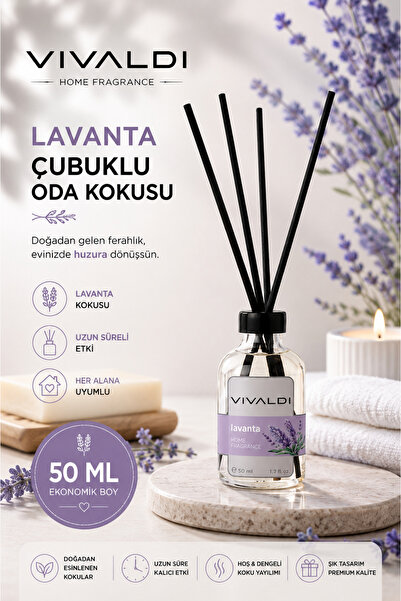 Vivaldi Home Lavanta Çubuklu Oda Kokusu 50 ml