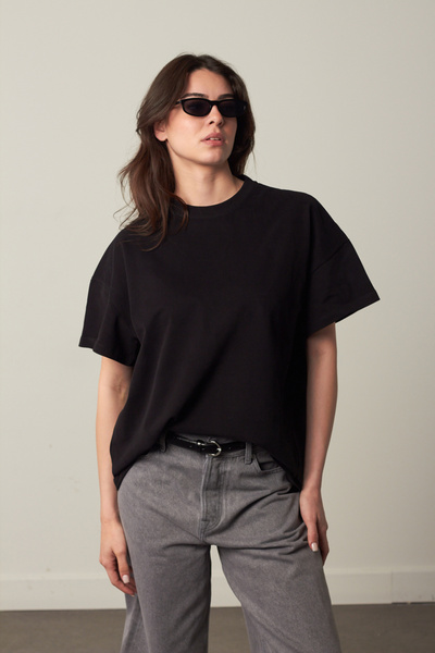 Beyyoglu %100 Cotton Oversize Basic Tshirt