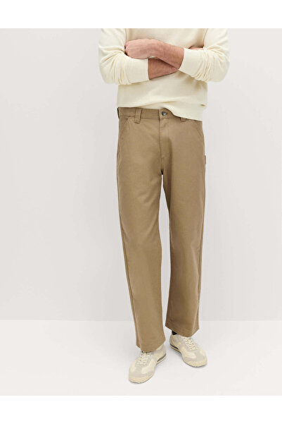 Marks & Spencer Saf Pamuk Loose Fit Utility Pantolon
