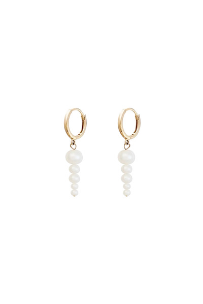 Lisa&Co. Cercei Argint Pearl Gradient II Argint placat cu rodiu / Perle de ap...