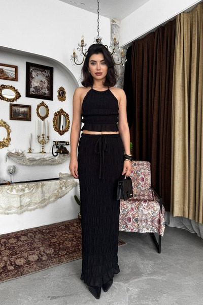 Moda Days Set de damă cu top fără bretele și pantaloni - Design elegant și mo...