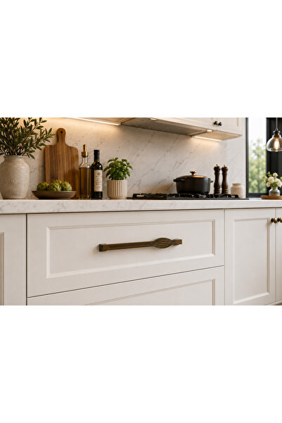 Haskan Taha Kulp 160mm Bronz. Dolap, Çekmece ve Mobilya için