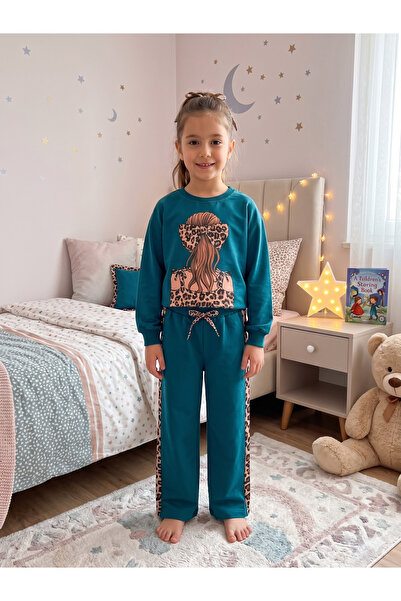 Pajama Shop Σετ χειμερινής φόρμας για κορίτσια από βαμβακερό ύφασμα, πράσινο ...