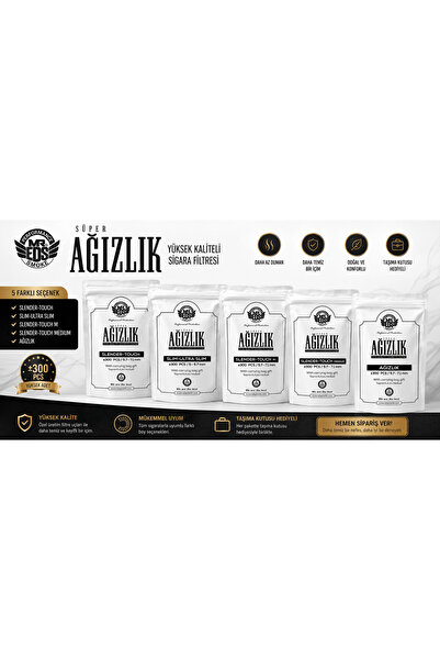 Boylutobacco EDS PLASTİK TEK KULLANIMLIK CAM AGIZLIK 5 Paketli SLENDER İNCE V...