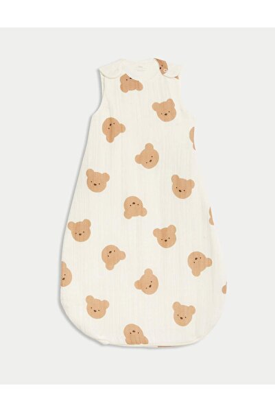 Marks & Spencer Saf Pamuk Spencer Bear™ 2.5 Tog Uyku Tulumu