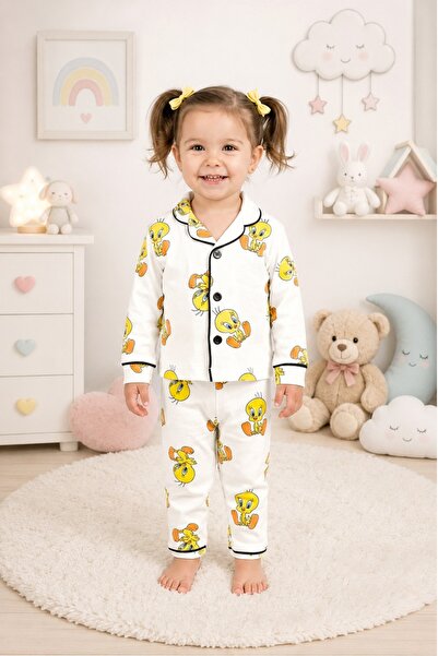 ENİA BABY 100% Cotton Double Breasted Collar Front Buttoned Comfortable Fit U...