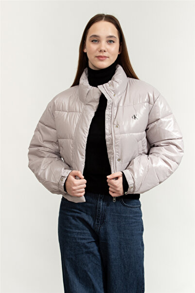 Calvin Klein Quilted Regular Fit Mock Neck Puffer Coat Lv047D504Gqjl Coat Lv0...