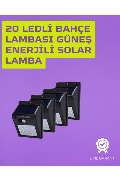 Kanonik Education Güneş Enerjili Akıllı Duvar Lambası | PIR Sensörlü, Otomati...