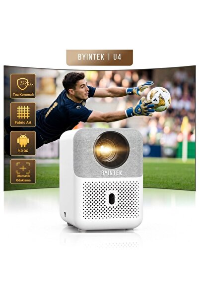 BYINTEK U4 300 ANSI Android Ev Sinema Sistemi Full HD Projeksiyon Cihazı Wi-Fi