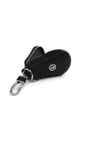 OEM Husa Chei Auto Volkswagen Premium din Piele Ecologică – Husă Elegantă cu Inel Metalic, Negru