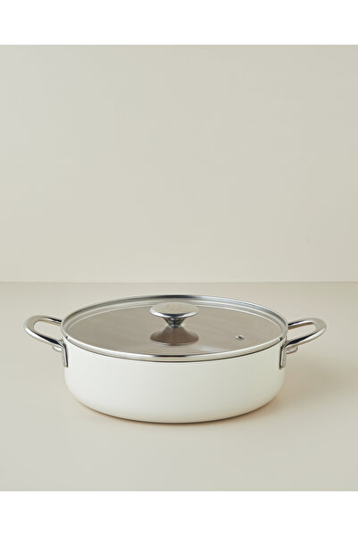English Home Prego CeraWell Derin Tencere 20 cm Krem - Kahve