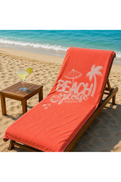 GA Gleam Atelier Patterned Beach Towel / Sea Towel, Orange Color, 100% Cotton...