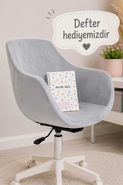 MARKAELZ Monoko Beyaz Ayaklı Çalışma Sandalyesi