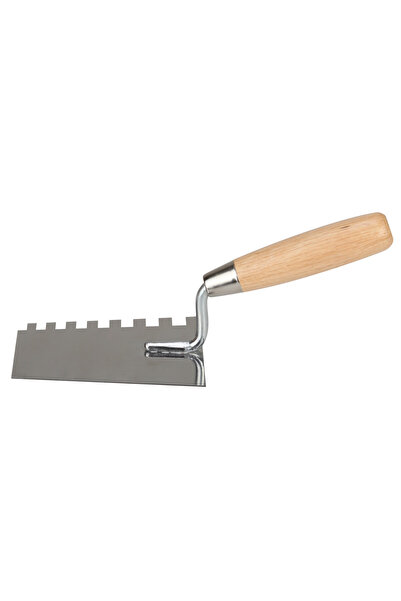 EvoTools Professional Mistrie zimțată din oțel inoxidabil, mâner din lemn ETP...