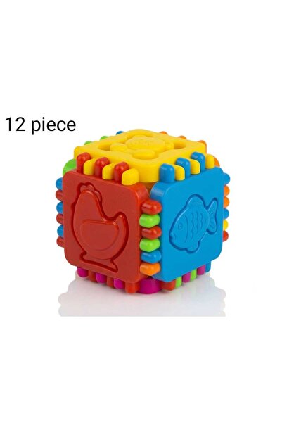 Gerenic Educational Animal Shape Sorting Cube – Colorful Learning Block Puzzl...
