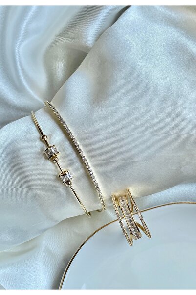 GAMZE Steel Vip Bracelet and Ring Set