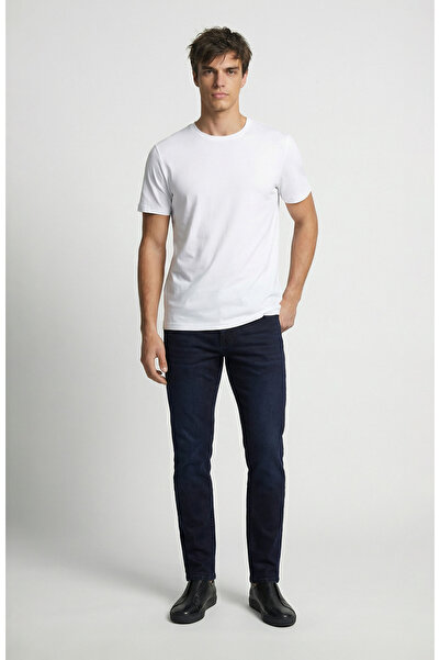 Network Slim Fit Koyu Lacivert 5 Cep Denim Pantolon
